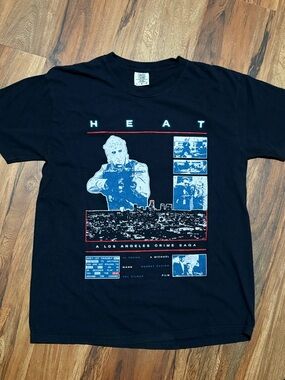 HEAT movie promo Graphic Tee - Black Pacino sz large